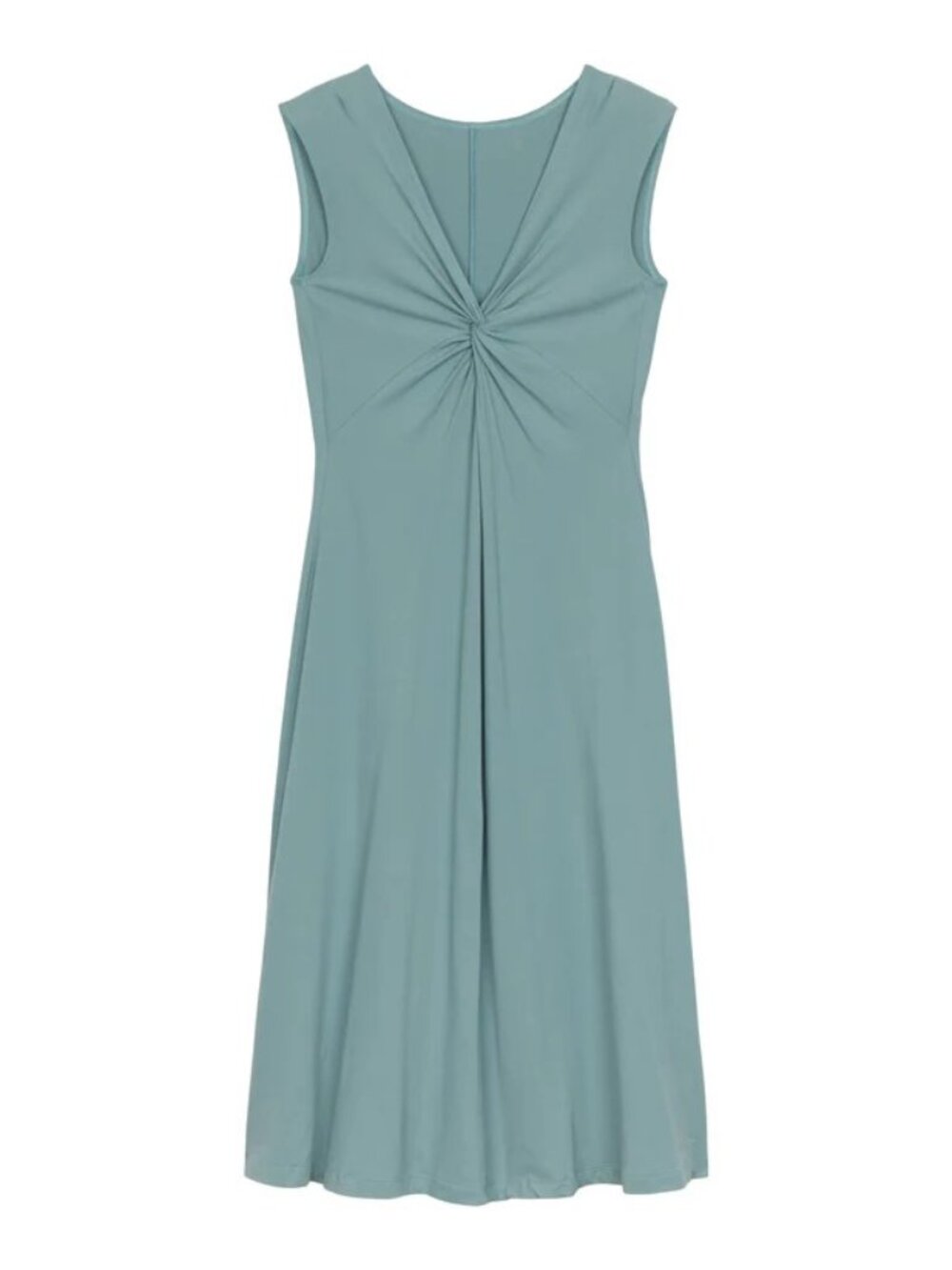 Patagonia Sleeveless Twist-Front Bandha Dress Sage Green Size L Large